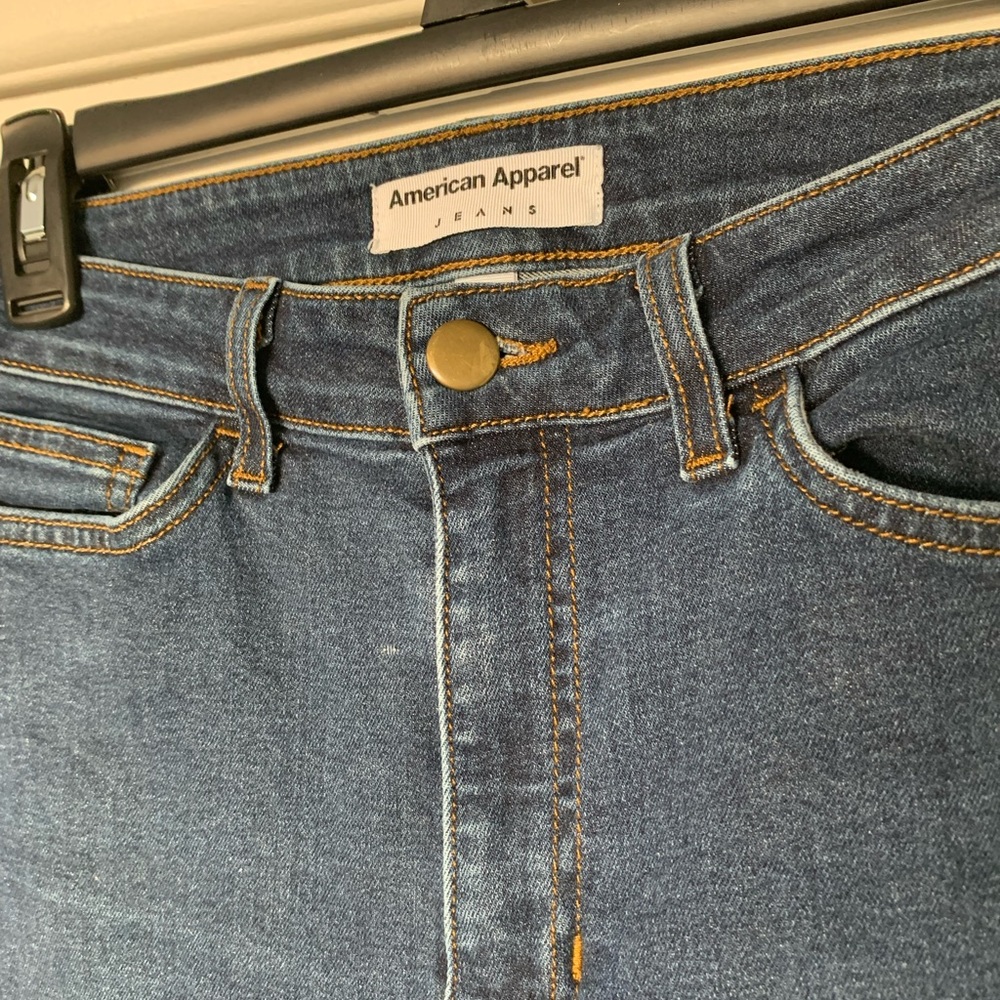 American Apparel High-Rise Pencil Jeans
